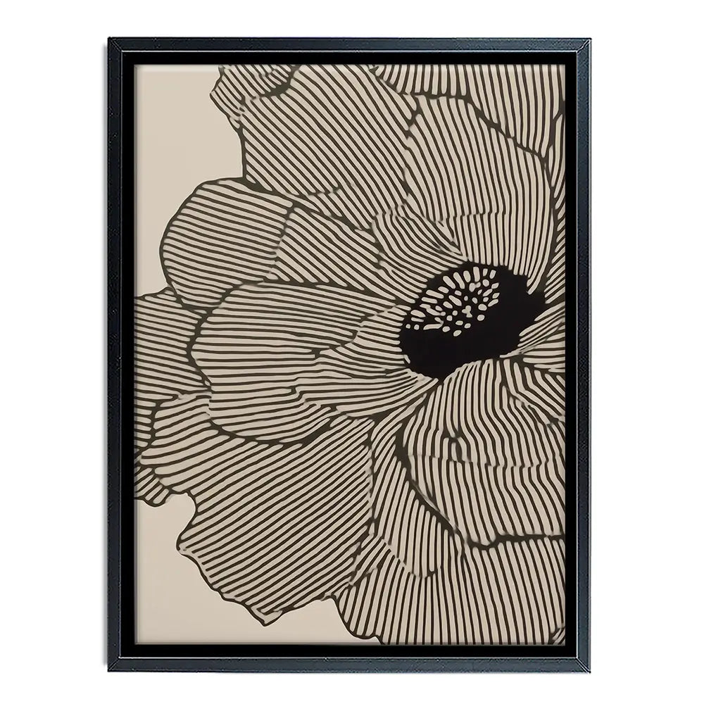 Floral Lines Canvas Print Floral Lines Canvas Print wall art product IAmHomeStudio