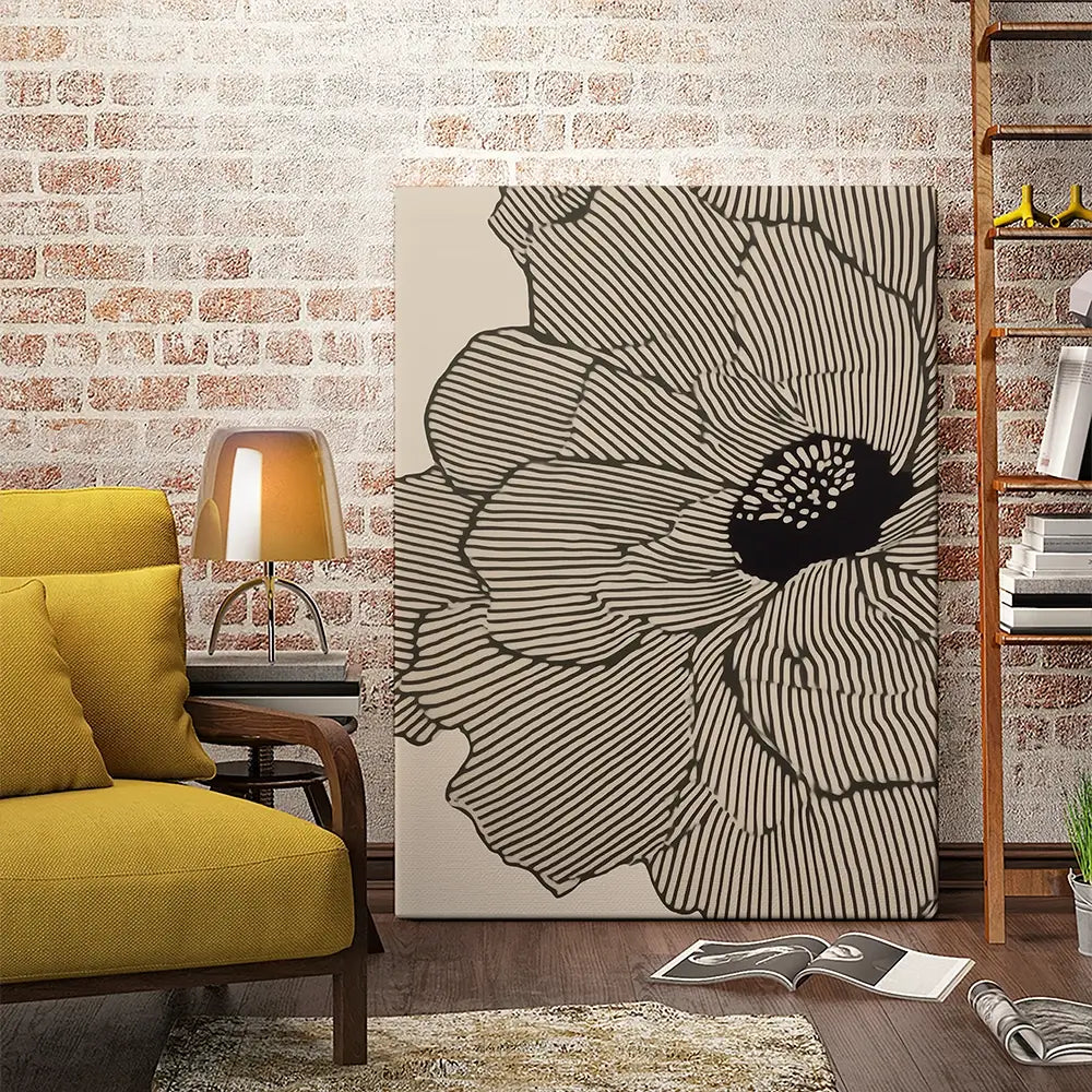 Floral Lines Canvas Print Floral Lines Canvas Print wall art product IAmHomeStudio