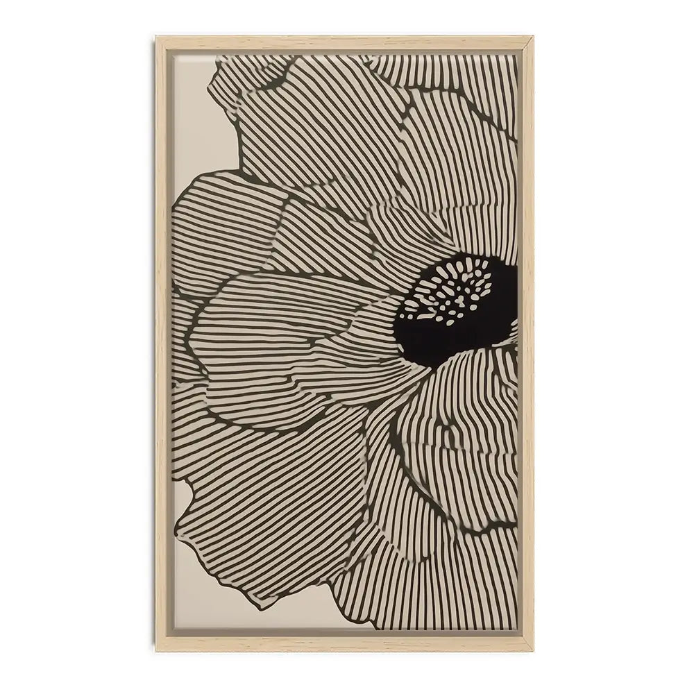 Floral Lines Canvas Print Floral Lines Canvas Print wall art product IAmHomeStudio