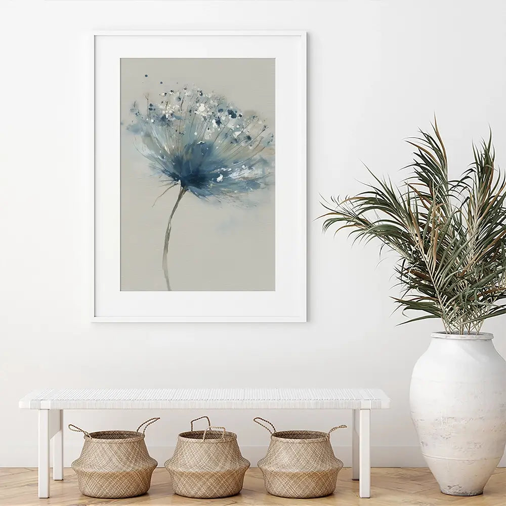 Floral Rising Framed Art Print Floral Rising Framed Art Print wall art product Chromatic Storm Studio