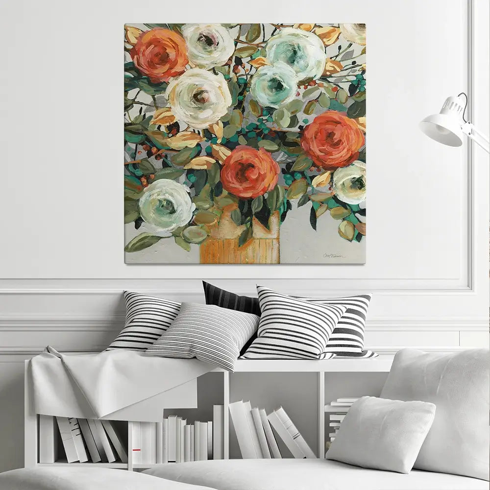 Floral Warmth Canvas Print Floral Warmth Canvas Print wall art product Carol Robinson