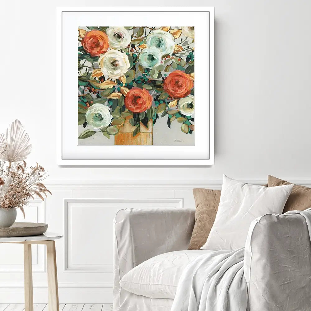 Floral Warmth Framed Art Print Floral Warmth Framed Art Print wall art product Carol Robinson