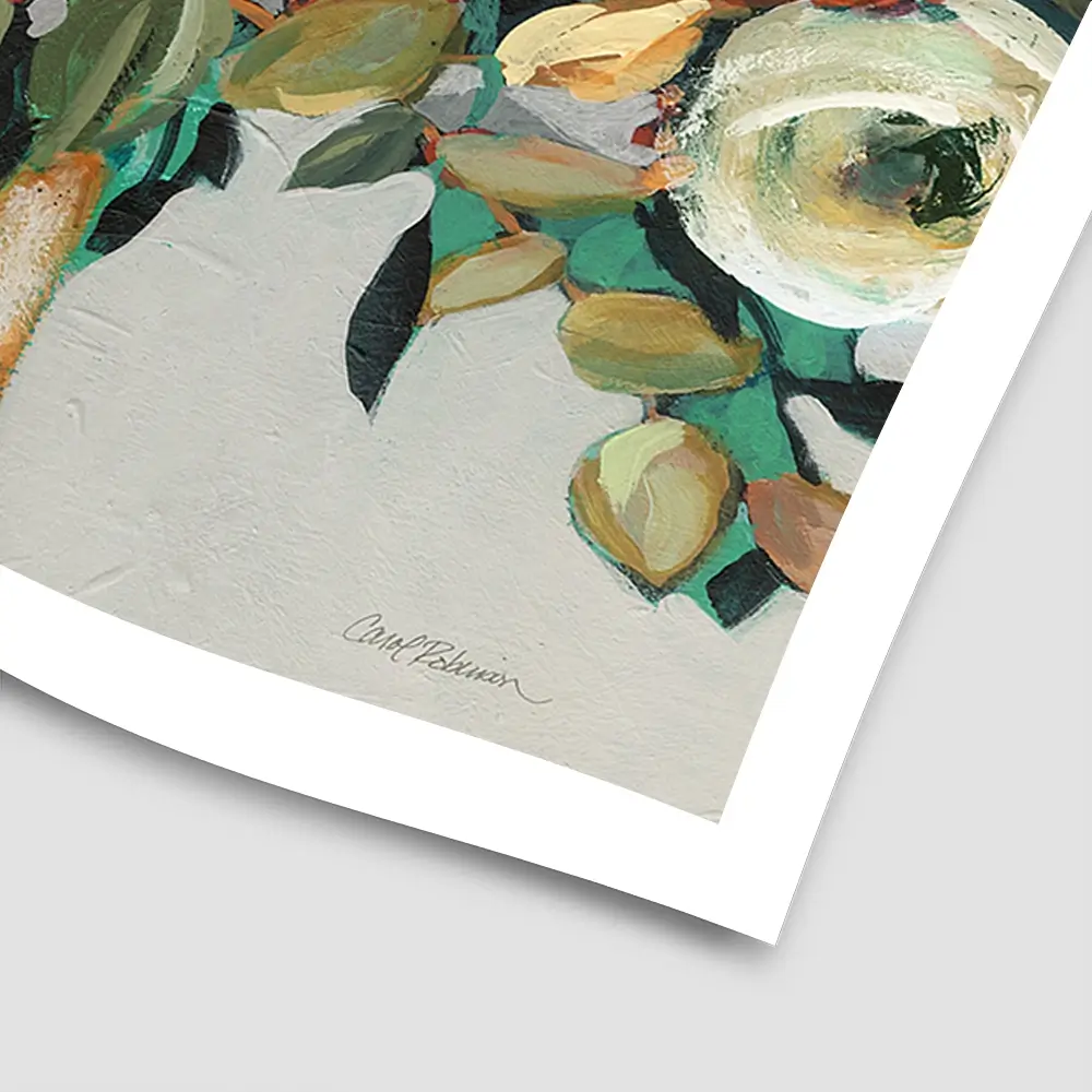 Floral Warmth Square Art Print Floral Warmth Square Art Print wall art product Carol Robinson