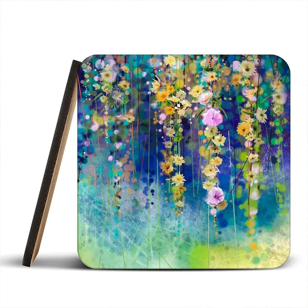 Floral Watercolour Coaster Set Rainbow Soul Tree Coaster Set | Rainbow Soul Tree Art Coasters wall art product pluie_r / Shutterstock