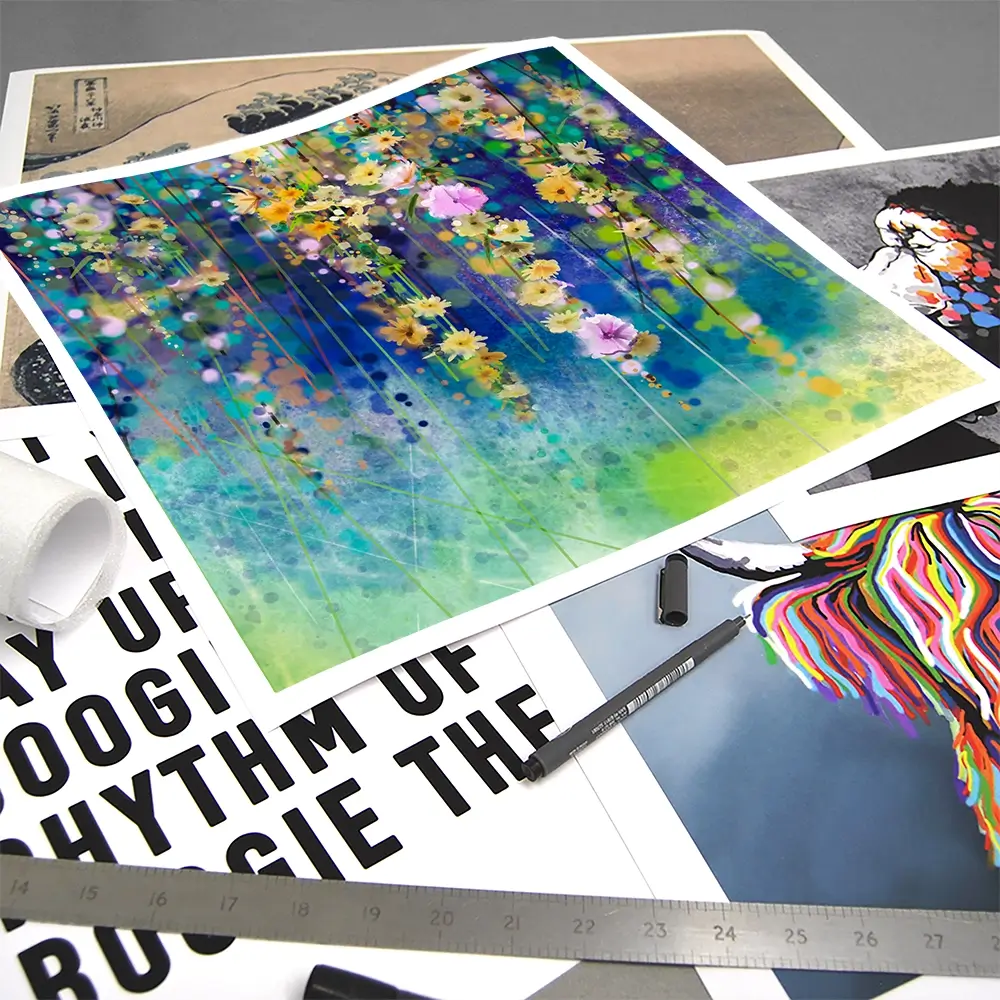 Floral Watercolour Square Art Print Floral Watercolour Square Art Print wall art product pluie_r / Shutterstock