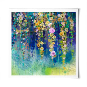 Floral Watercolour Square Art Print Floral Watercolour Square Art Print wall art product pluie_r / Shutterstock