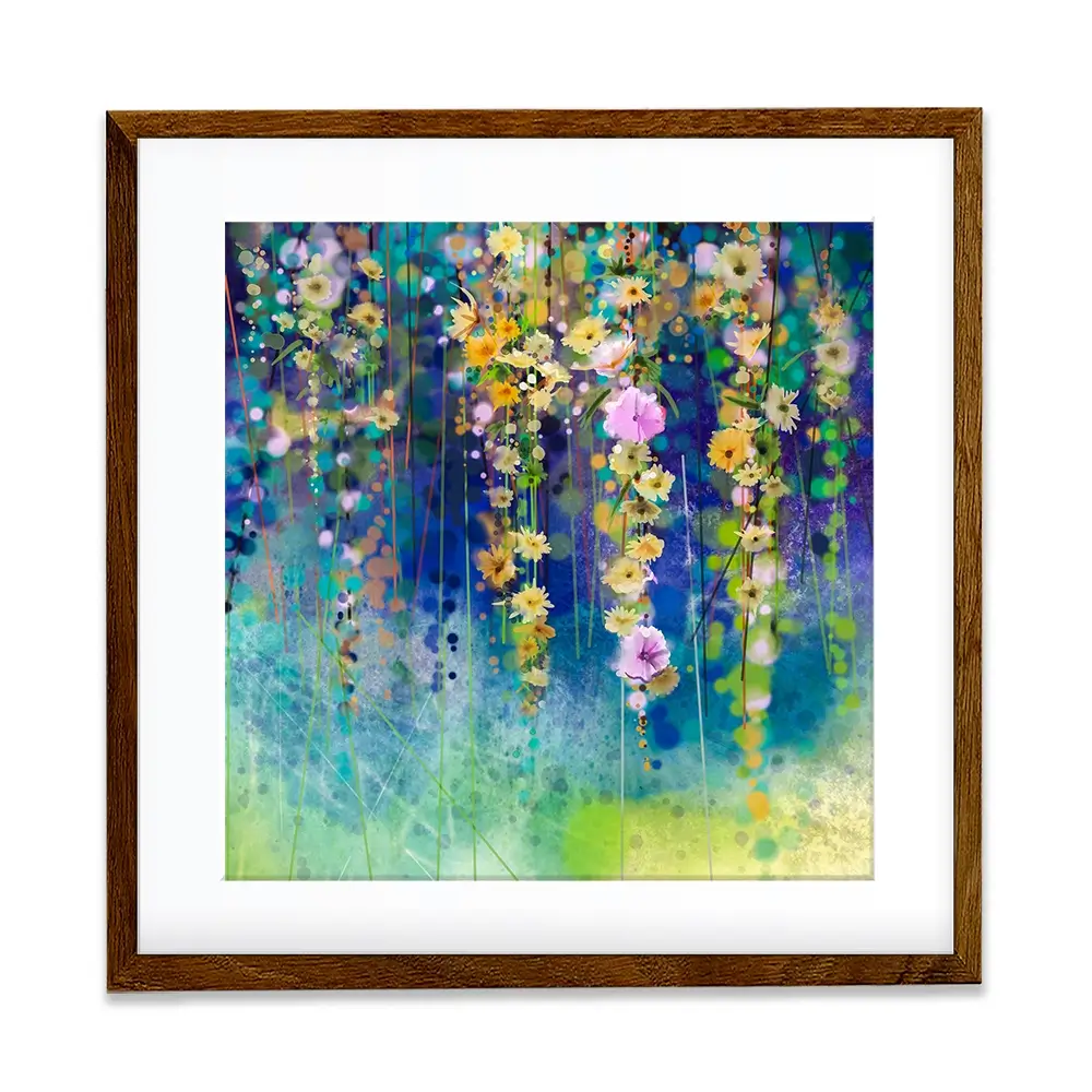 Floral Watercolour Square Framed Art Print Floral Watercolour Square Framed Art Print wall art product pluie_r / Shutterstock