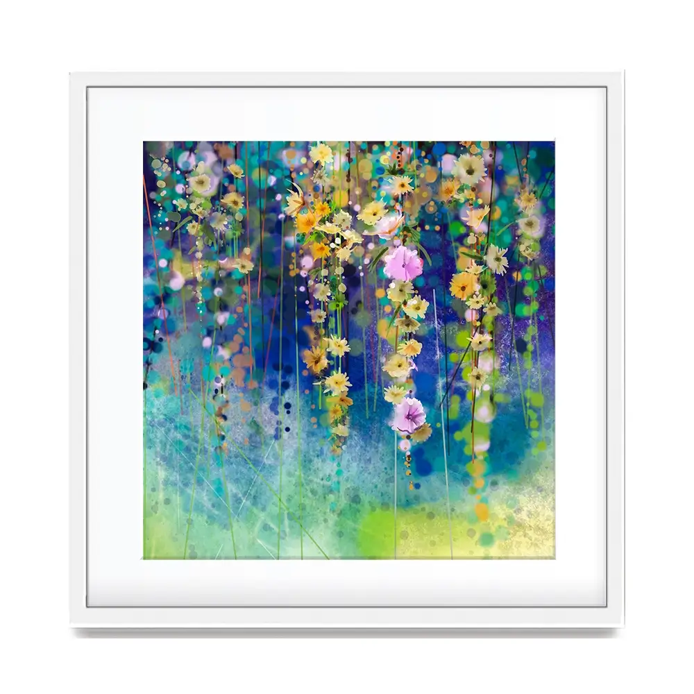 Floral Watercolour Square Framed Art Print Floral Watercolour Square Framed Art Print wall art product pluie_r / Shutterstock