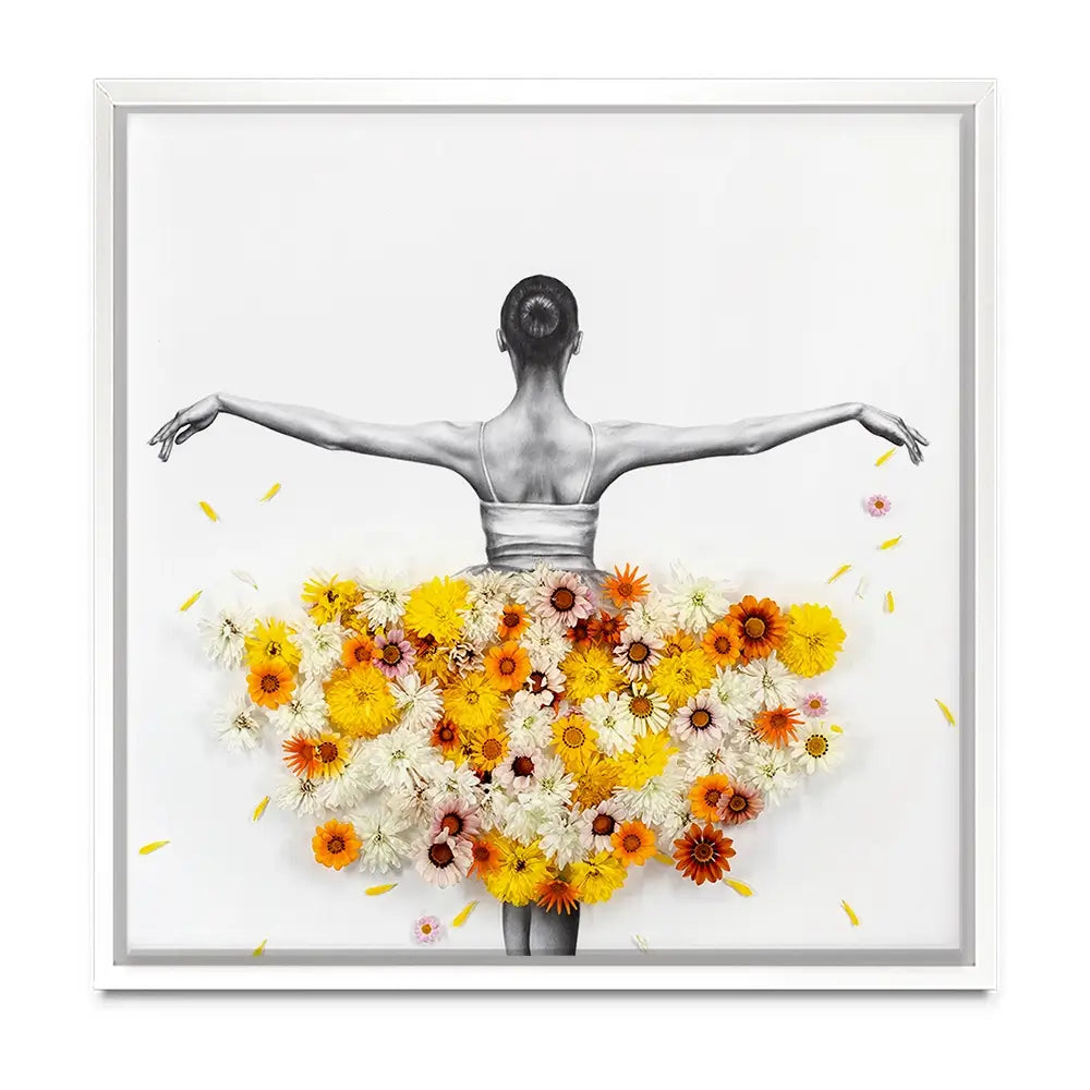 Flower Ballerina Oversized Canvas Print Flower Ballerina Oversized Canvas Print wall art product Art Print Shop