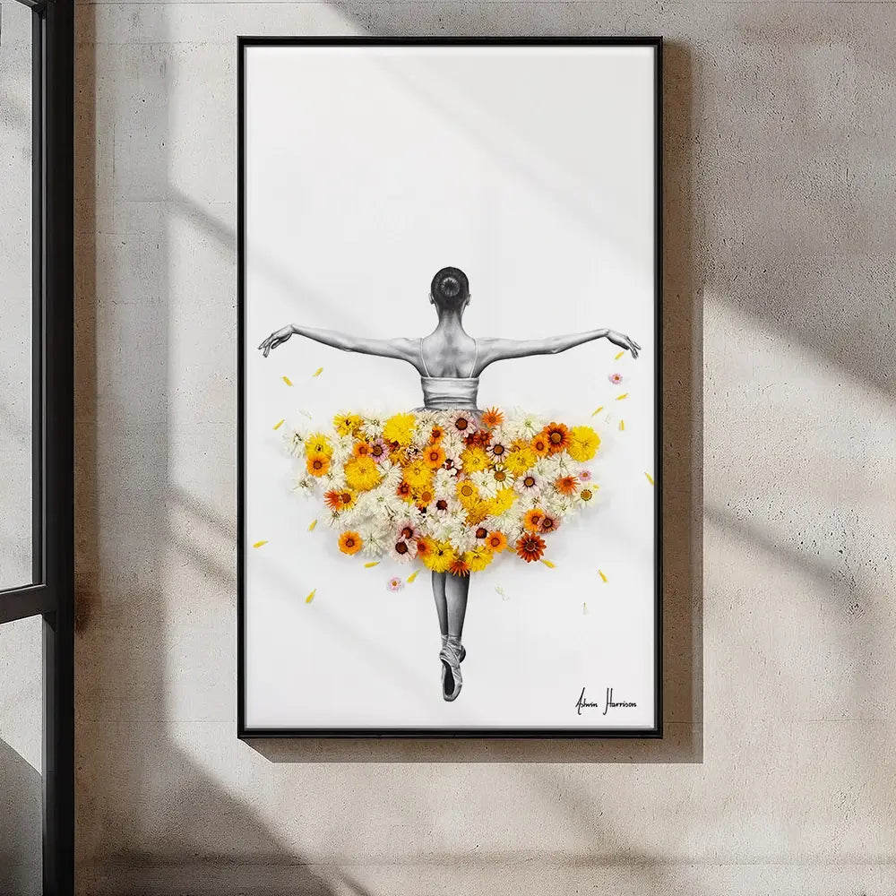 Flower Ballerina Oversized Canvas Print Flower Ballerina Oversized Canvas Print wall art product Art Print Shop
