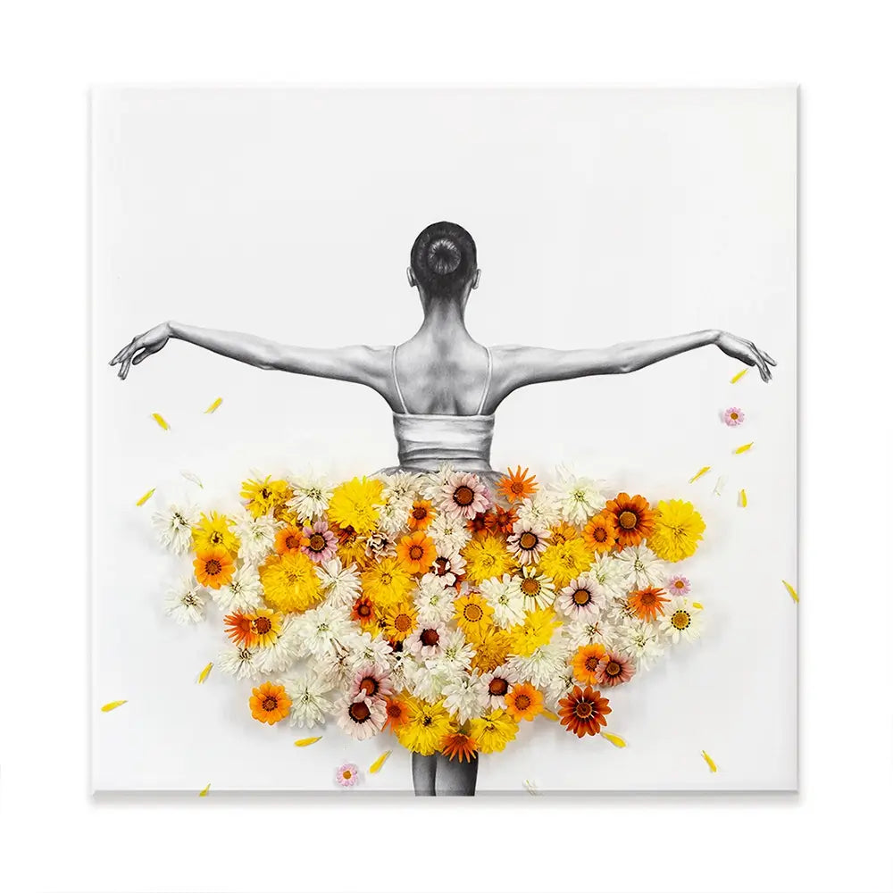Flower Ballerina Oversized Canvas Print Flower Ballerina Oversized Canvas Print wall art product Art Print Shop