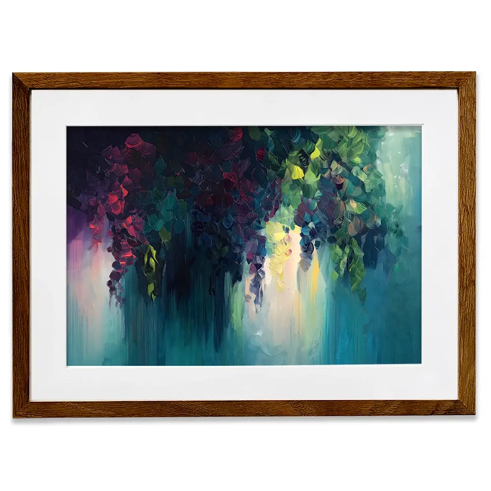 Flower Cascade Framed Art Print Flower Cascade Framed Art Print wall art product Gina Kelly - Independent