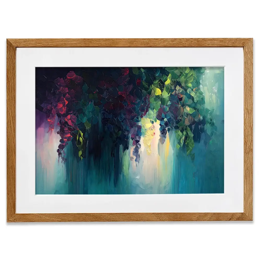 Flower Cascade Framed Art Print Flower Cascade Framed Art Print wall art product Gina Kelly - Independent