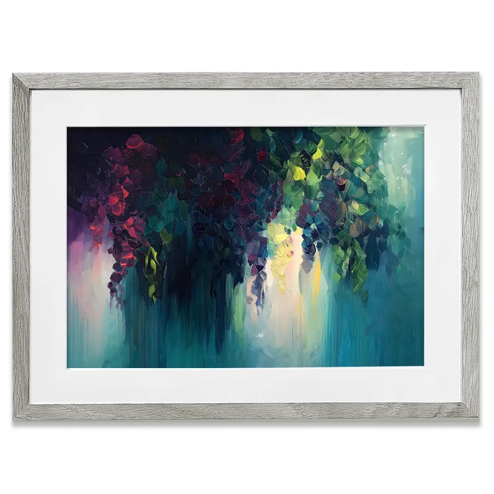 Flower Cascade Framed Art Print Flower Cascade Framed Art Print wall art product Gina Kelly - Independent