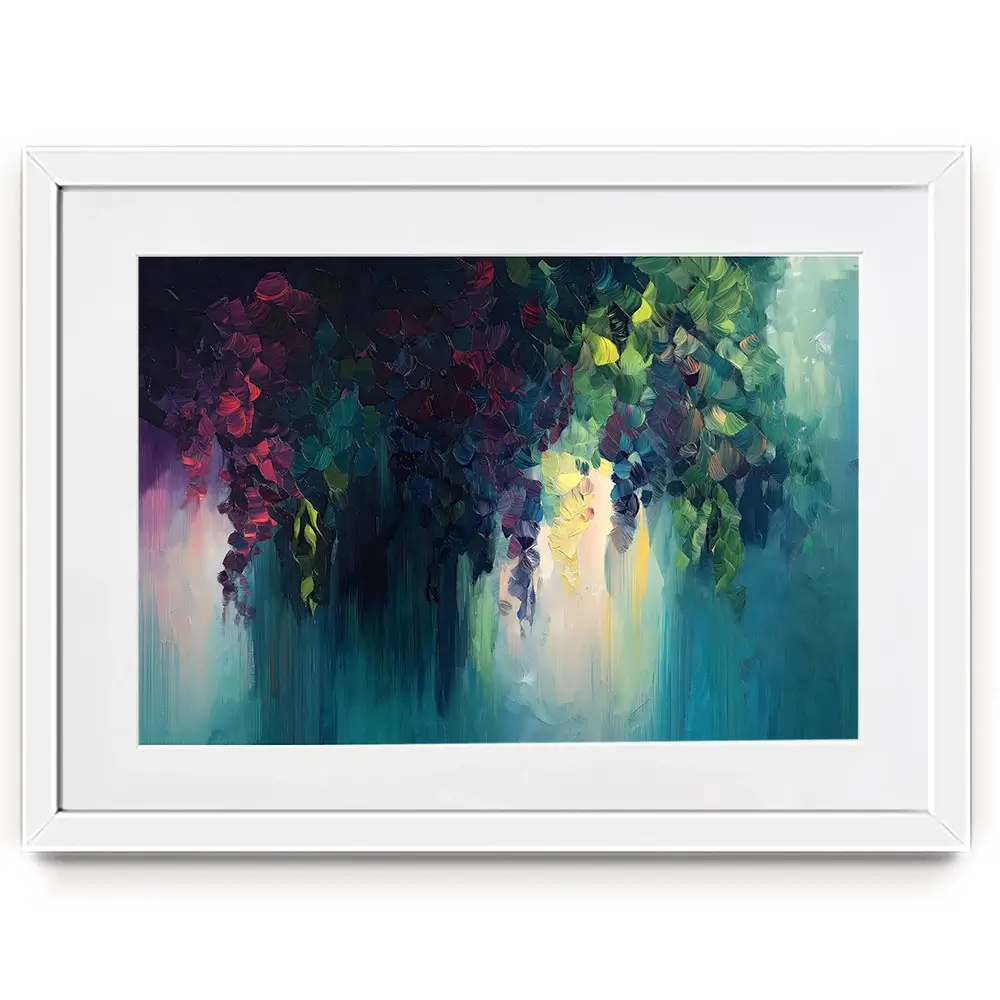 Flower Cascade Framed Art Print Flower Cascade Framed Art Print wall art product Gina Kelly - Independent