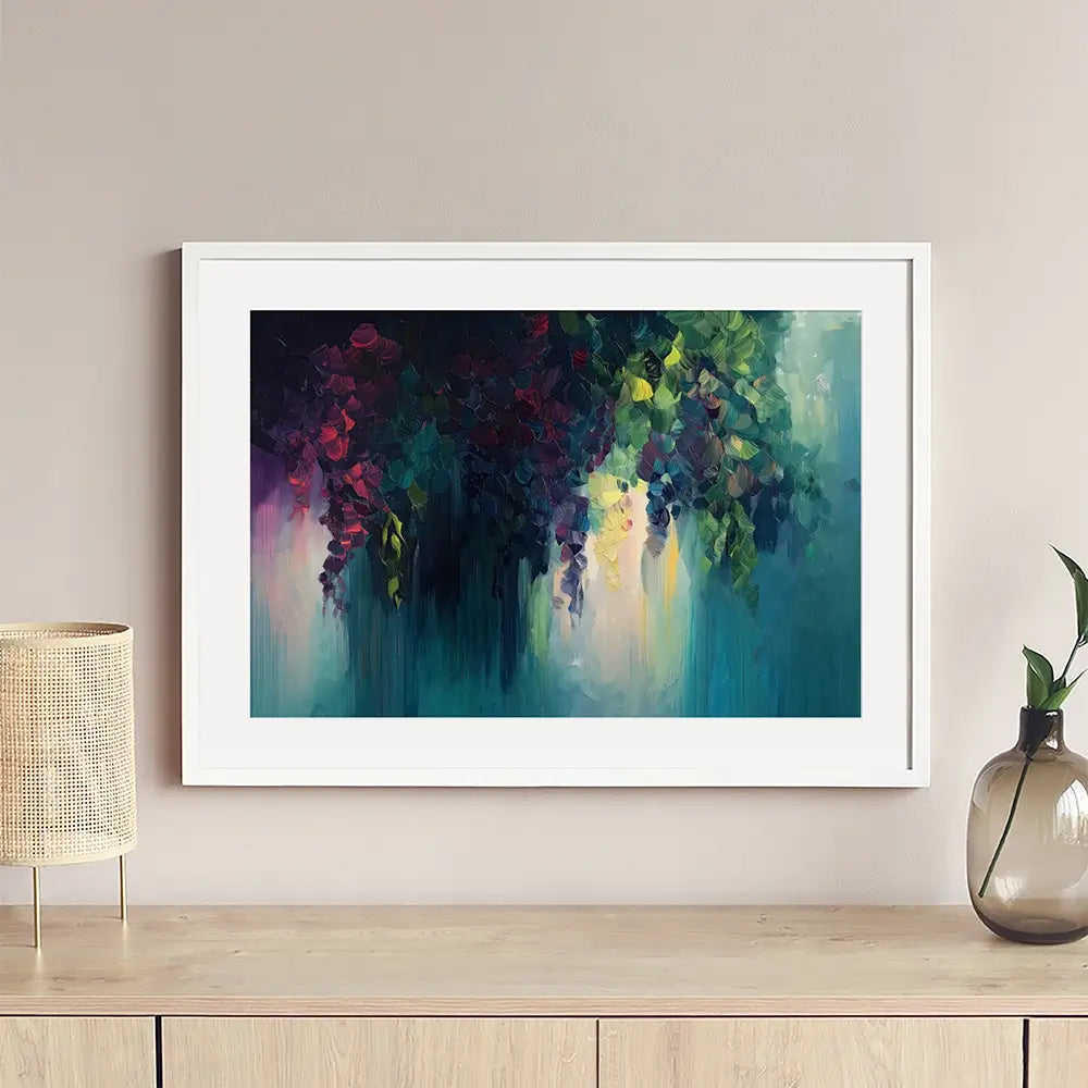 Flower Cascade Framed Art Print Flower Cascade Framed Art Print wall art product Gina Kelly - Independent