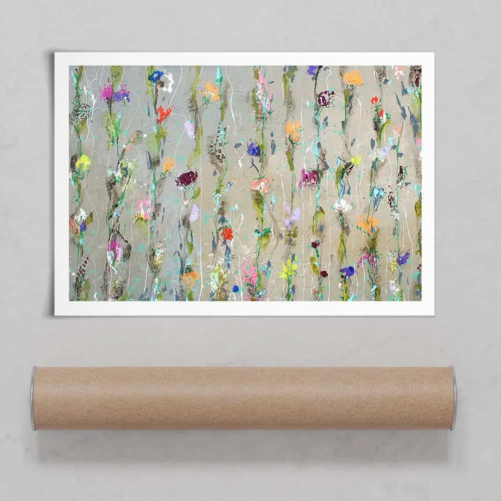 Flower Chain Art Print Flower Chain Art Print wall art product Studio Paint-Ing