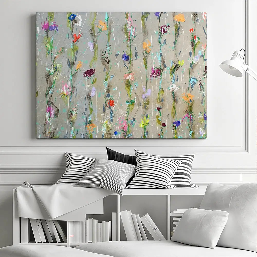 Flower Chain Canvas Print Flower Chain Canvas Print wall art product Studio Paint-Ing