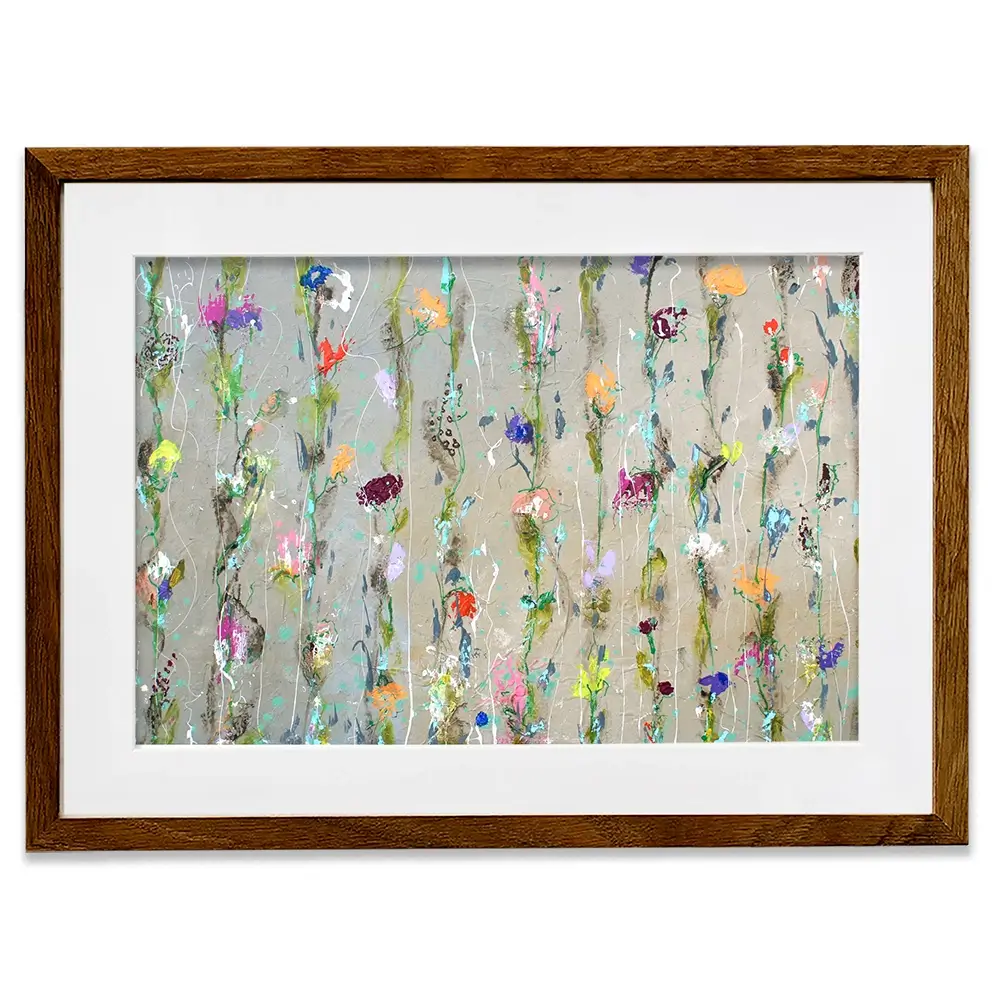Flower Chain Framed Art Print Flower Chain Framed Art Print wall art product Studio Paint-Ing