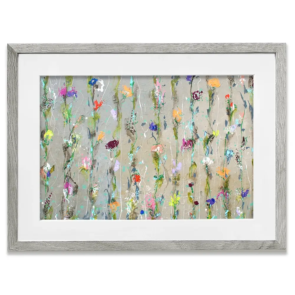 Flower Chain Framed Art Print Flower Chain Framed Art Print wall art product Studio Paint-Ing