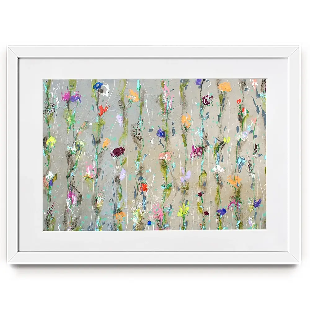 Flower Chain Framed Art Print Flower Chain Framed Art Print wall art product Studio Paint-Ing