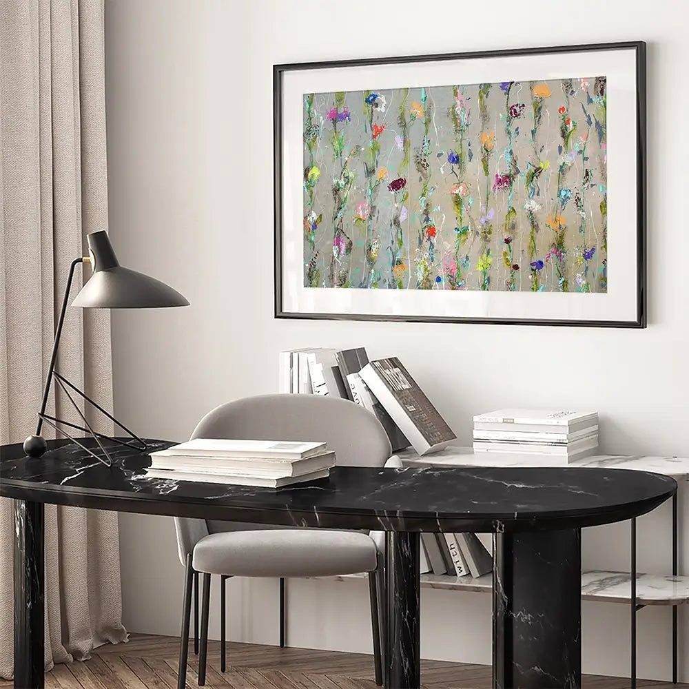 Flower Chain Framed Art Print Flower Chain Framed Art Print wall art product Studio Paint-Ing