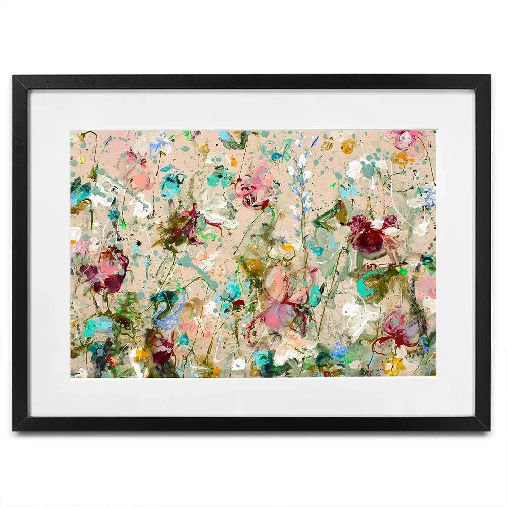Flower Feeling Framed Art Print Flower Feeling Framed Art Print wall art product Studio Paint-Ing