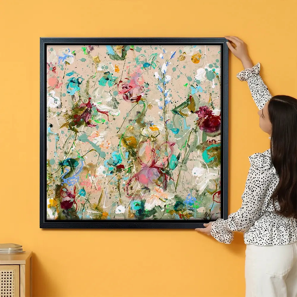 Flower Feeling Oversized Canvas Print Flower Feeling Oversized Canvas Print wall art product Art Print Shop