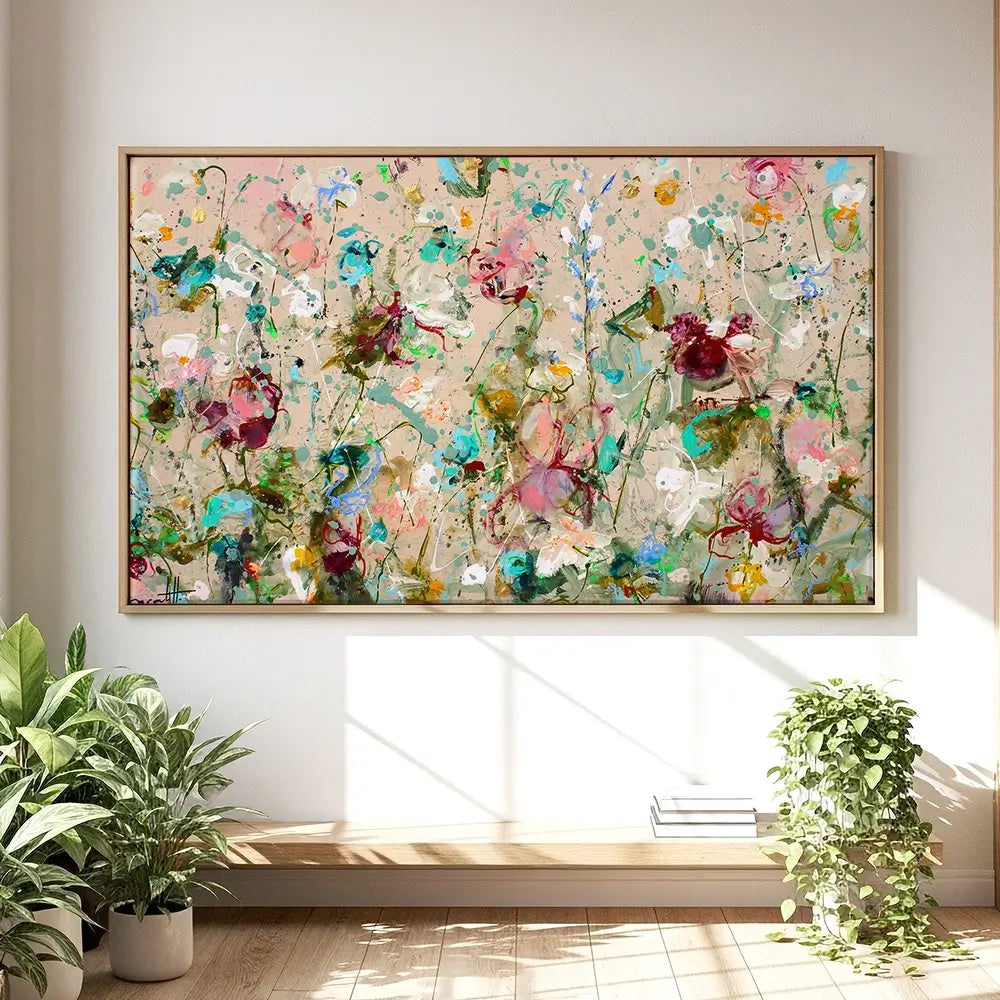 Flower Feeling Oversized Canvas Print Flower Feeling Oversized Canvas Print wall art product Art Print Shop