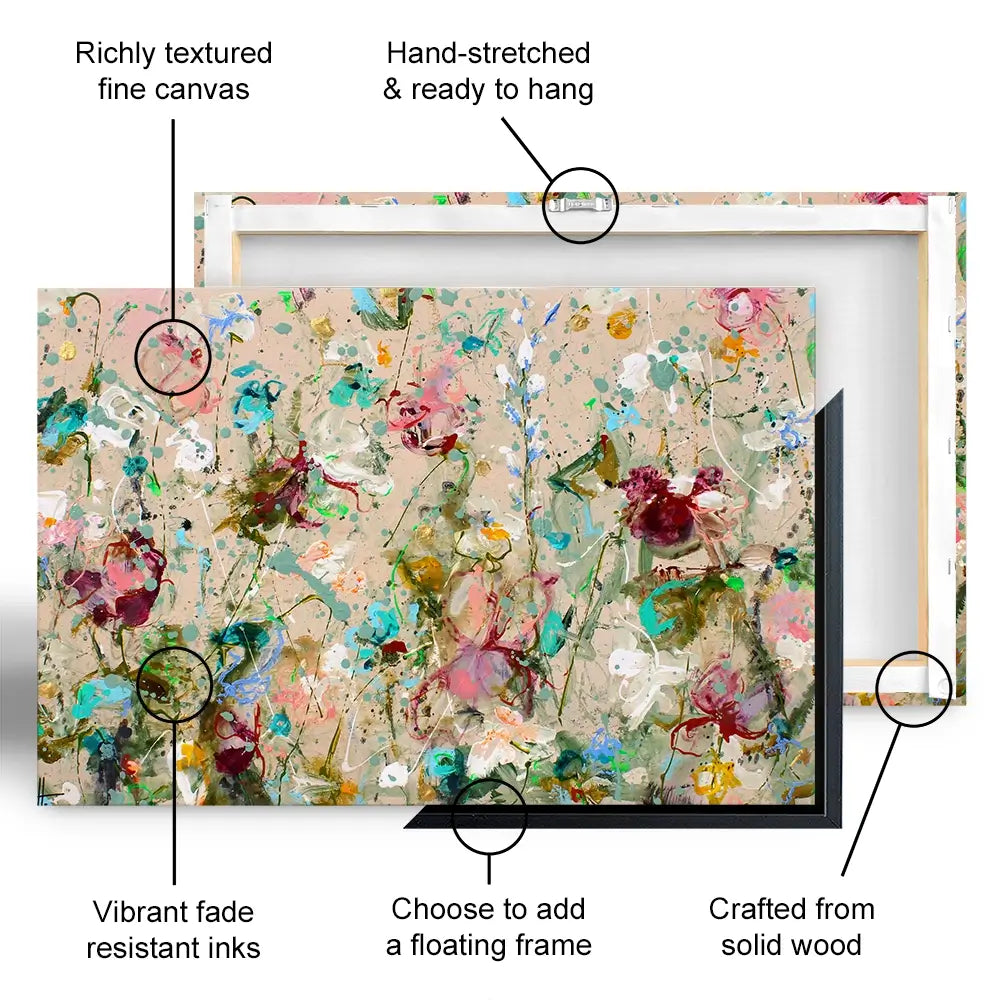 Flower Feeling Oversized Canvas Print Flower Feeling Oversized Canvas Print wall art product Studio Paint-Ing