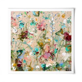 Flower Feeling Square Art Print Flower Feeling Square Art Print wall art product Art Print Shop