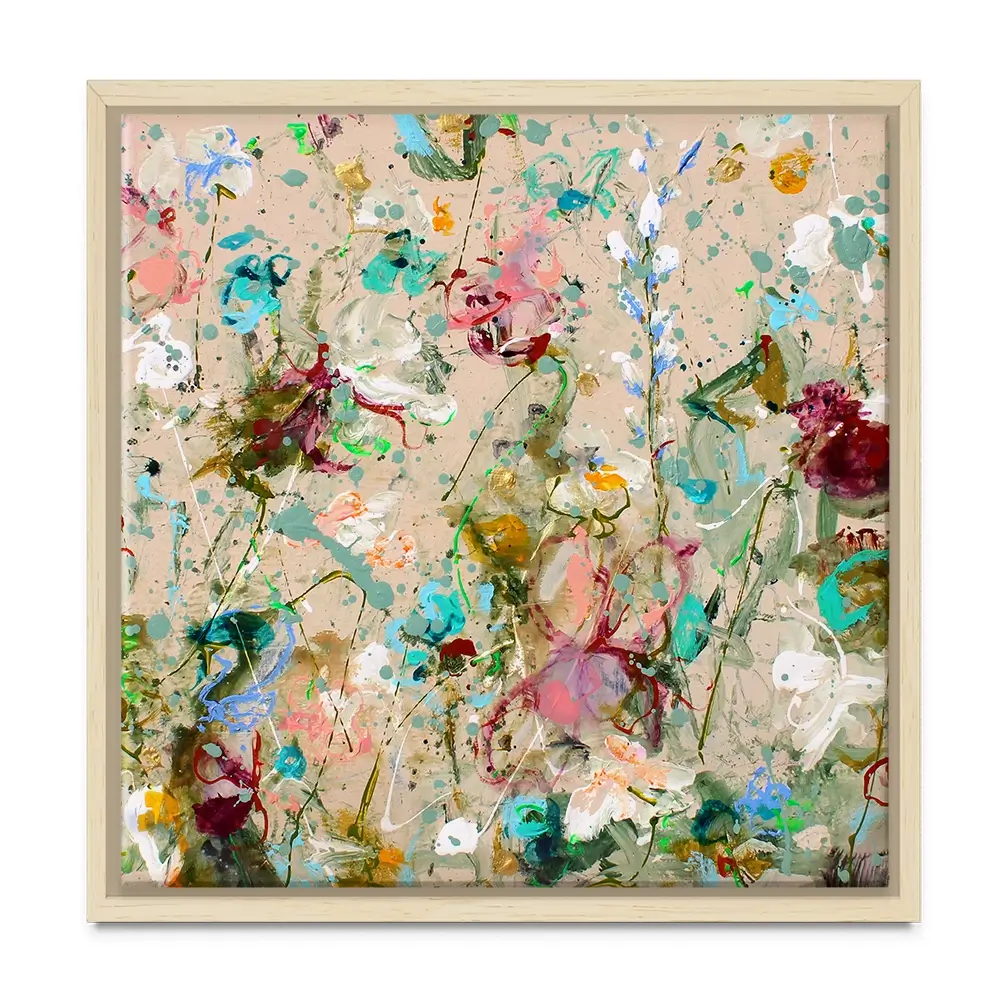 Flower Feeling Square Canvas Print Flower Feeling Square Canvas Print wall art product Art Print Shop
