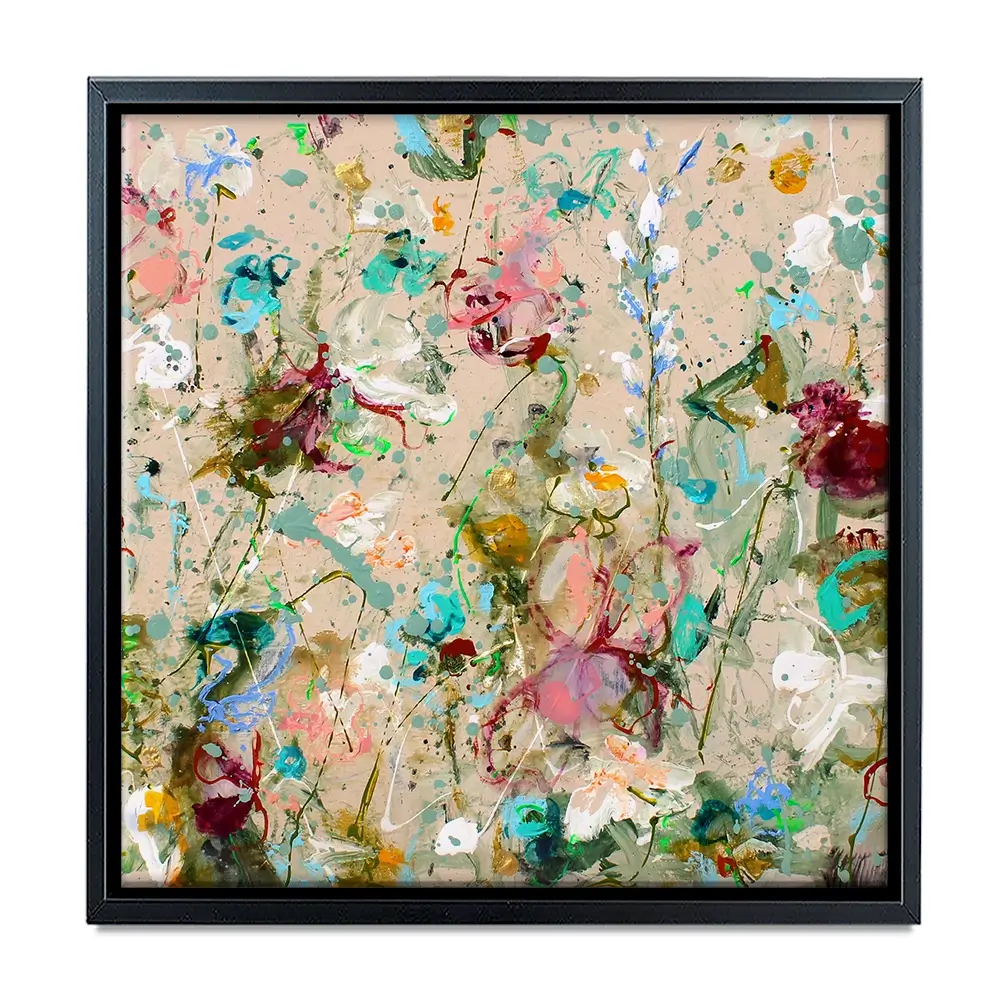 Flower Feeling Square Canvas Print Flower Feeling Square Canvas Print wall art product Art Print Shop