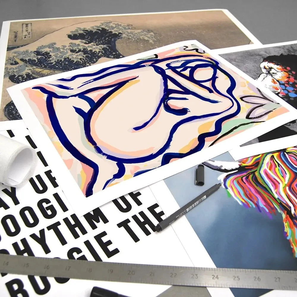 Flower Garden Lady Art Print Flower Garden Lady Art Print wall art product Treechild