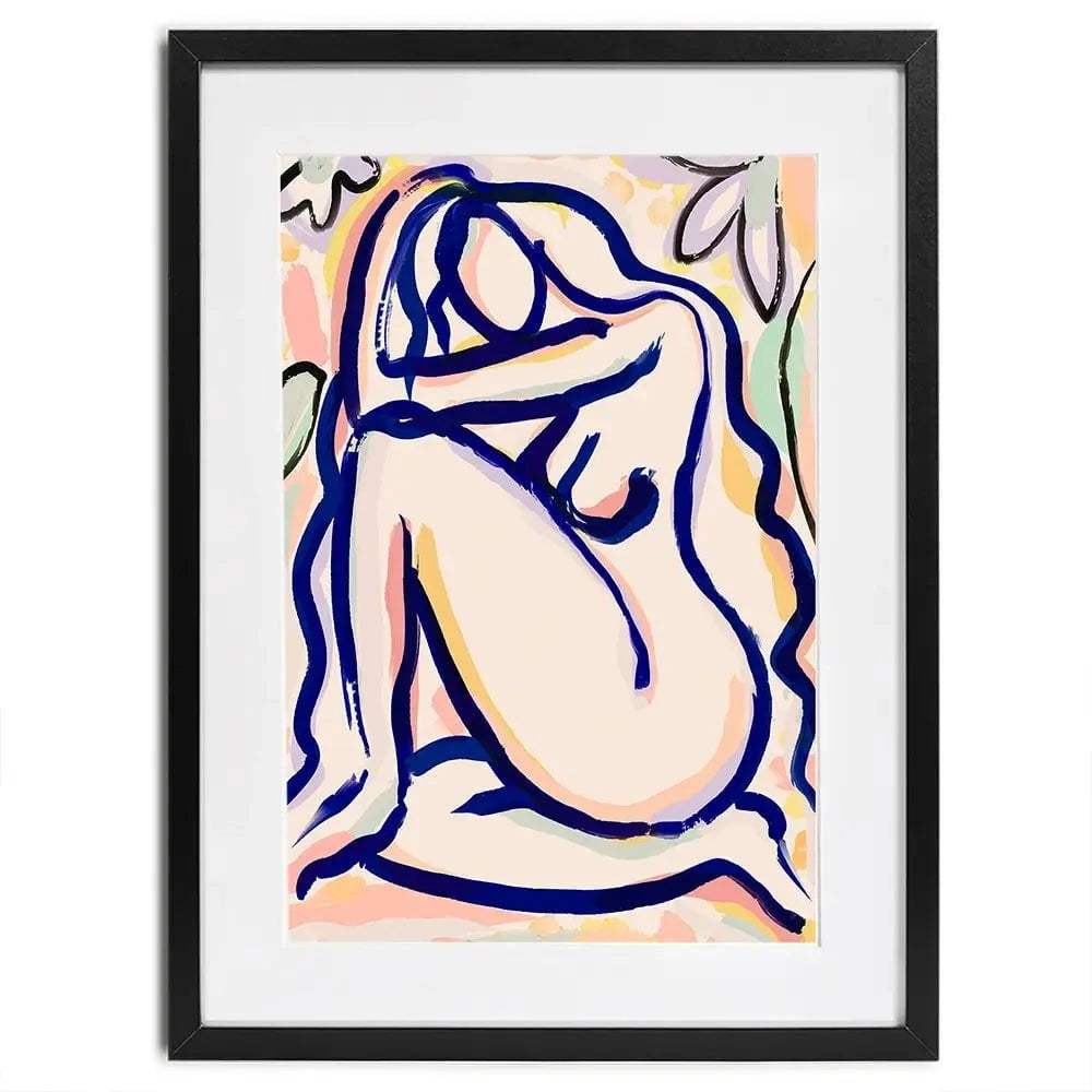 Flower Garden Lady Framed Art Print Flower Garden Lady Framed Art Print wall art product Treechild