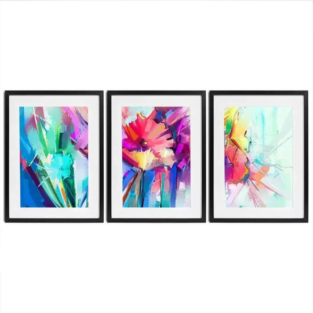 Flower Power Framed Art Print Trio Flower Power Framed Art Print Trio wall art product pluie_r / Shutterstock