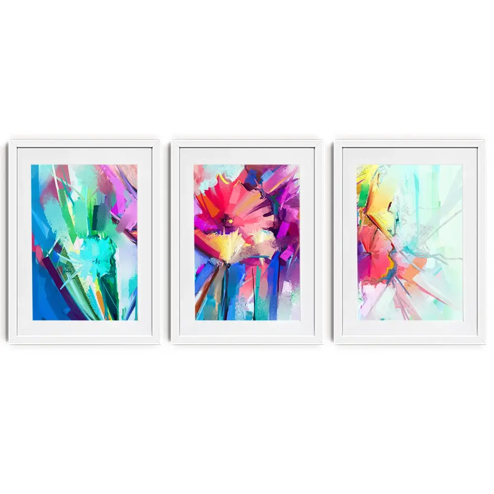 Flower Power Framed Art Print Trio Flower Power Framed Art Print Trio wall art product pluie_r / Shutterstock