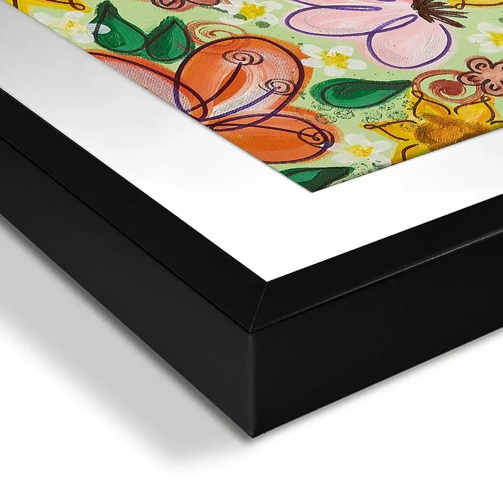 Flower Power Green Framed Art Print Flower Power Green Framed Art Print wall art product Elizabeth White
