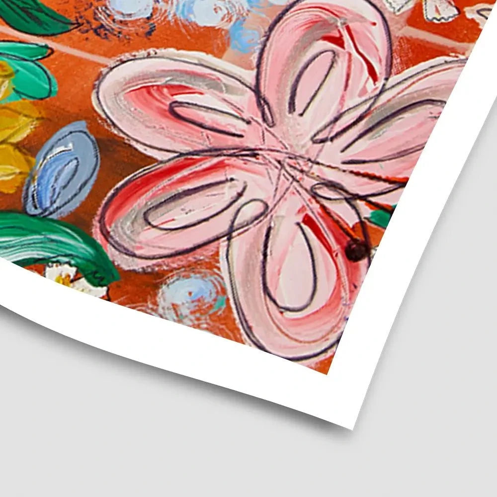 Flower Power Orange Art Print Flower Power Orange Art Print wall art product Elizabeth White