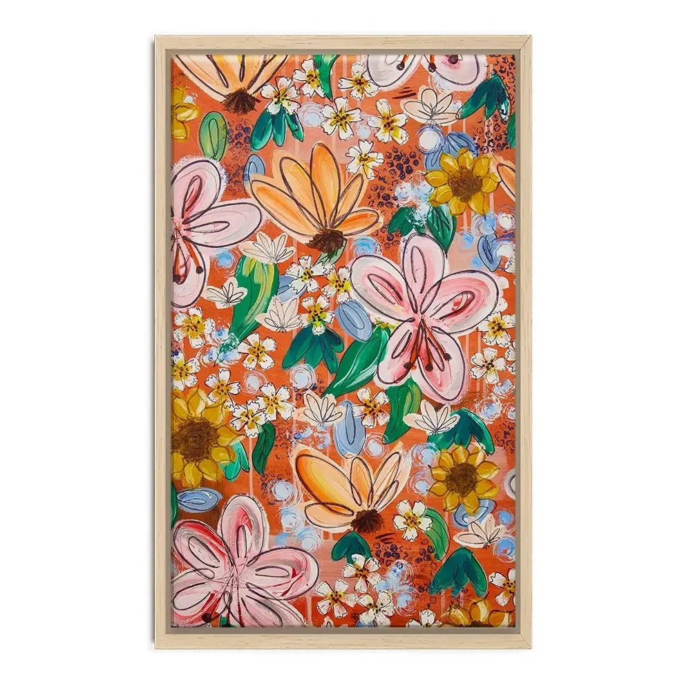 Flower Power Orange Canvas Print Flower Power Orange Canvas Print wall art product Elizabeth White