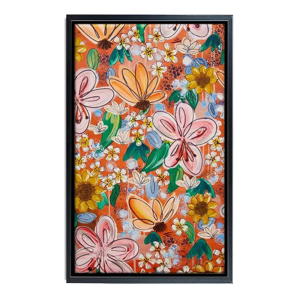 Flower Power Orange Canvas Print Flower Power Orange Canvas Print wall art product Elizabeth White