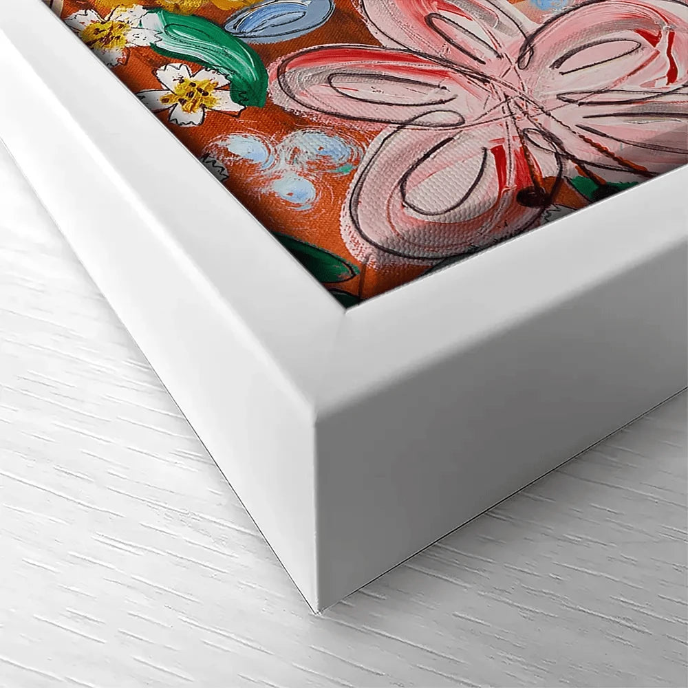 Flower Power Orange Canvas Print Flower Power Orange Canvas Print wall art product Elizabeth White