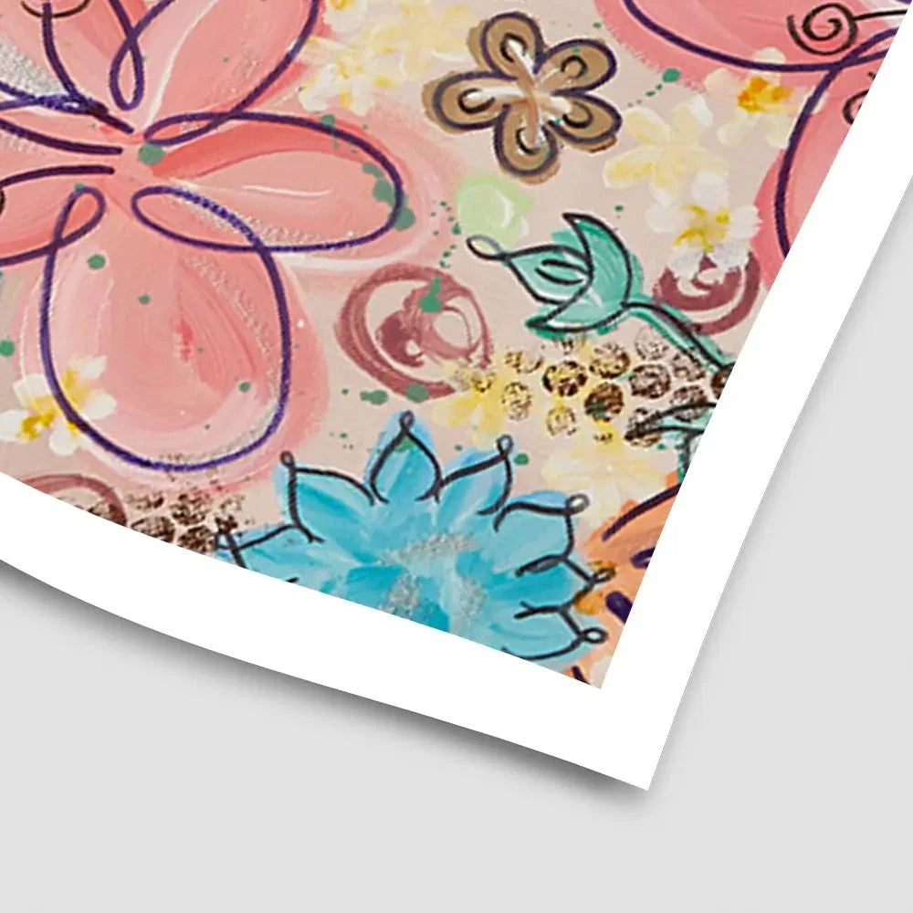 Flower Power Pink Art Print Flower Power Pink Art Print wall art product Elizabeth White