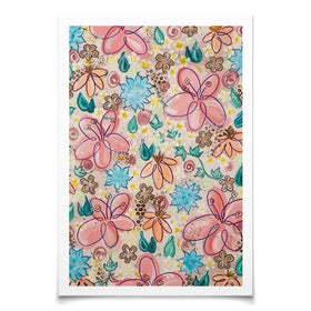 Flower Power Pink Art Print Flower Power Pink Art Print wall art product Elizabeth White