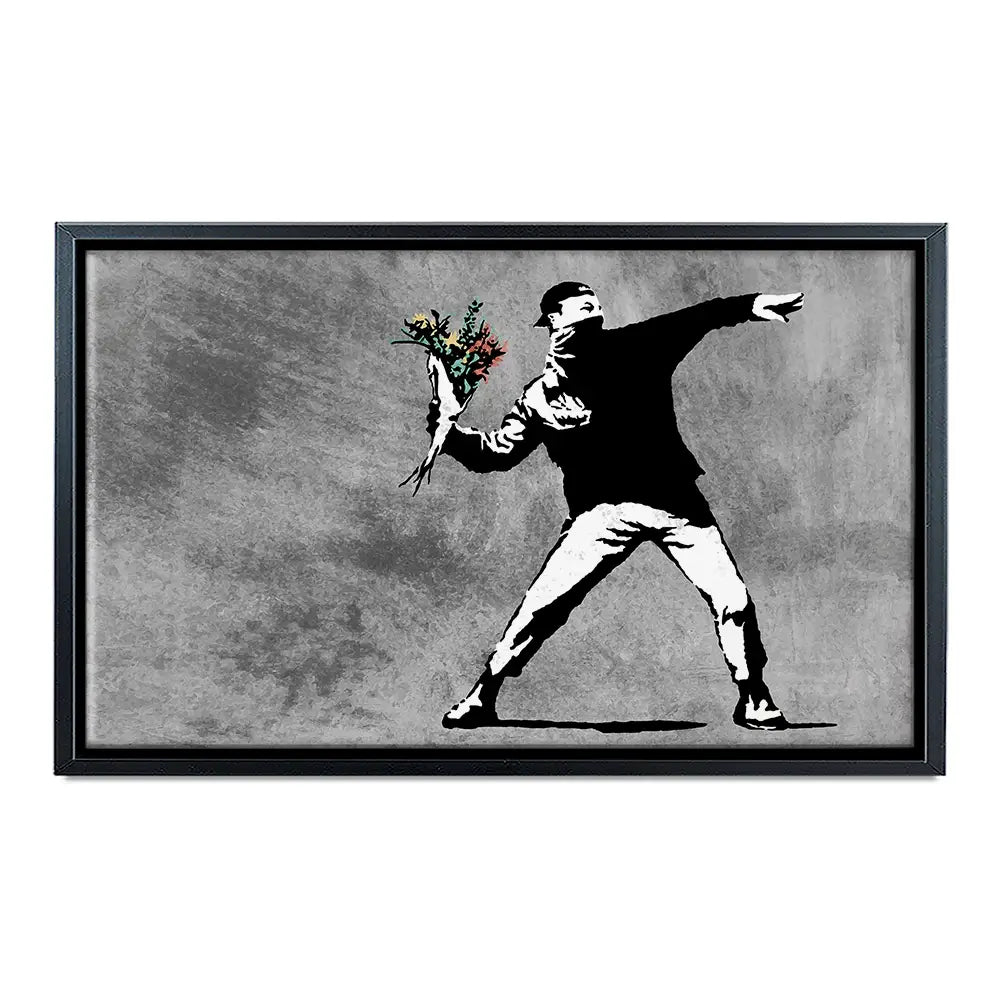 Flower Thrower Oversized Canvas Print Flower Thrower Oversized Canvas Print wall art product Art Print Shop