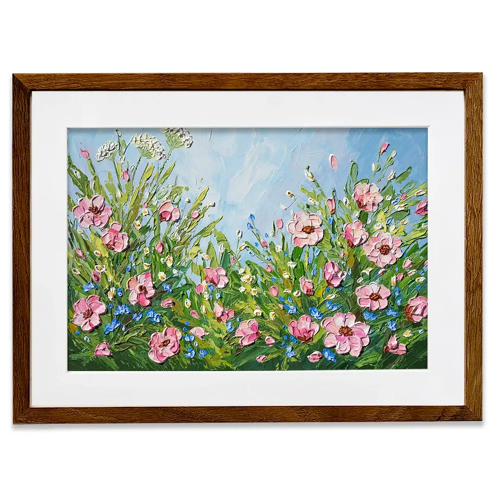 Flowers After The Rain Framed Art Print Flowers After The Rain Framed Art Print wall art product Olga Tkachyk