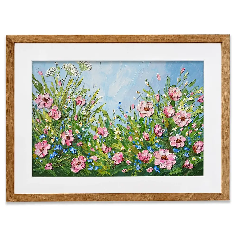Flowers After The Rain Framed Art Print Flowers After The Rain Framed Art Print wall art product Olga Tkachyk