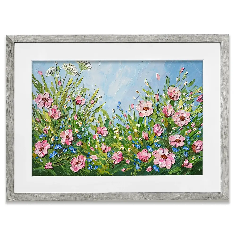 Flowers After The Rain Framed Art Print Flowers After The Rain Framed Art Print wall art product Olga Tkachyk