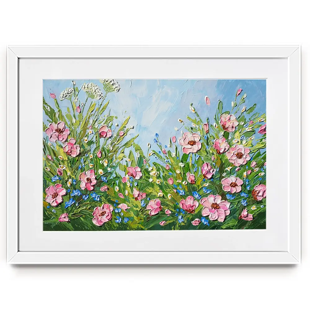 Flowers After The Rain Framed Art Print Flowers After The Rain Framed Art Print wall art product Olga Tkachyk