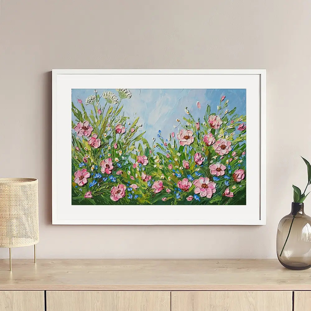 Flowers After The Rain Framed Art Print Flowers After The Rain Framed Art Print wall art product Olga Tkachyk